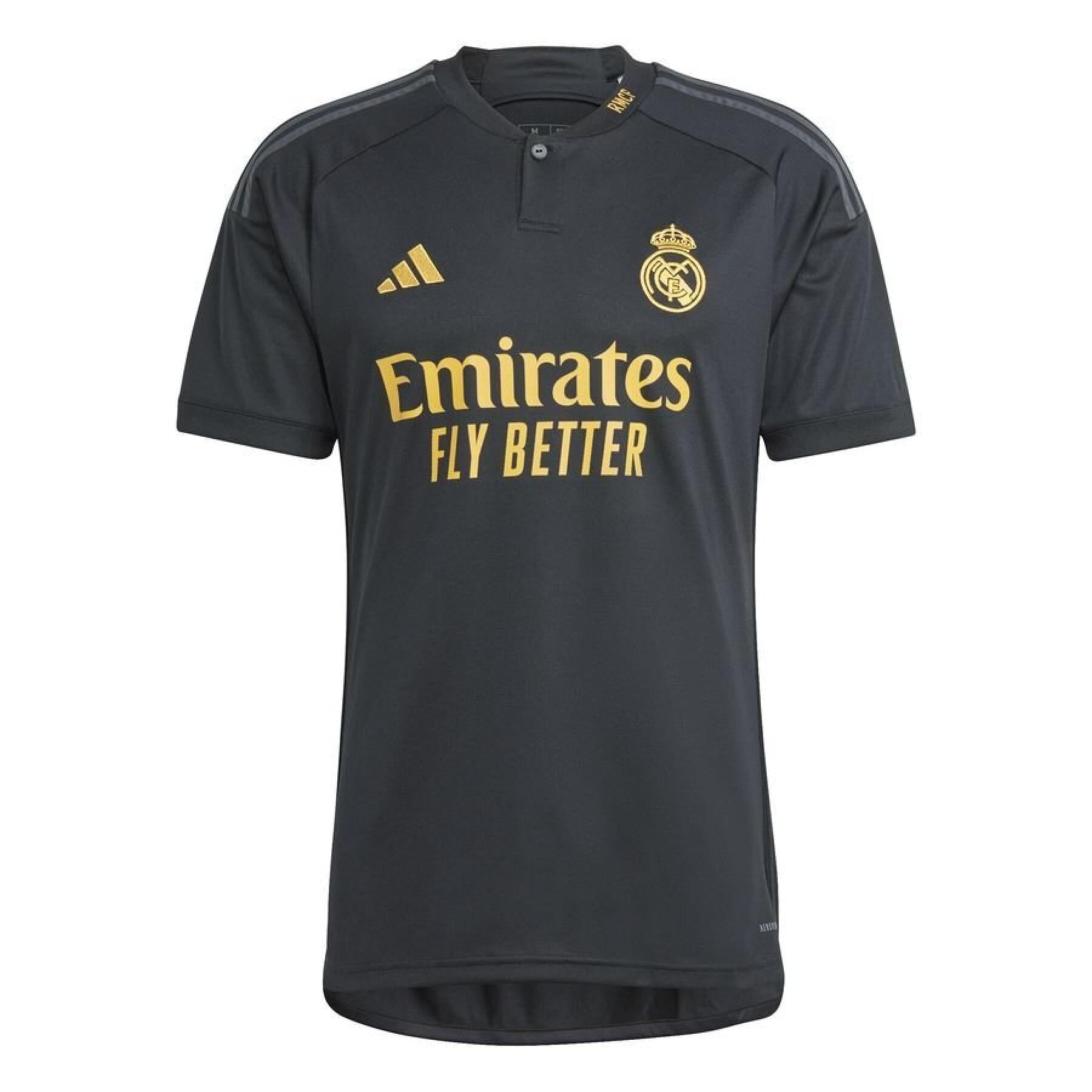 Maillot Real Madrid Third 2023/2024 - Noir/Doré